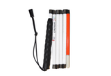52"- 6 Sections Aluminum Folding Mobility Cane, Pencil Tip