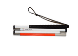 48"- 4 Sections Fiberglass Mobility Folding Cane, Pencil Tip